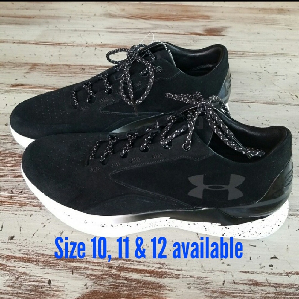 Under Armour Curry 1 Lux Low Suede Black